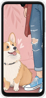 Силіконовий протиударний с посиленими кутами чехол Корги 3 для Samsung Galaxy A05s - 6707sp-3356 изображение 