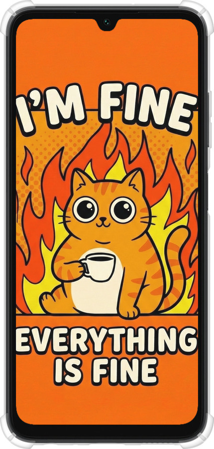 Силіконовий протиударний с посиленими кутами чехол Funny Cat для Samsung Galaxy A05s - 6786sp-3356 изображение 