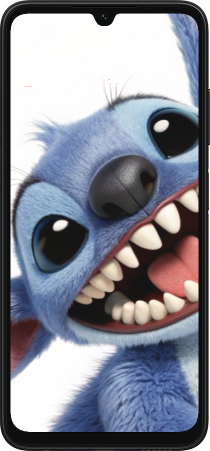 Силиконовый чехол Стич для Samsung Galaxy A05s - 6684u-3356 изображение 
