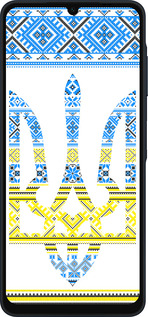 Силиконовый чехол Герб - вышиванка желто-голубая для Samsung Galaxy A06 4G - 1197u-3776 изображение 