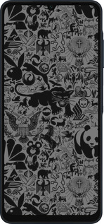 Силіконовий чехол Чорно-сірий стікер бомбінг для Samsung Galaxy A06 4G - 2432u-3776 изображение 