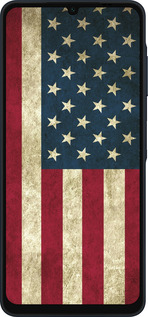 Силиконовый чехол Флаг США для Samsung Galaxy A06 4G - 395u-3776 изображение 