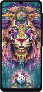 Силиконовый чехол Люминесцентный лев для Samsung Galaxy A06 4G - 4037u-3776 изображение 