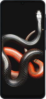 Силиконовый чехол Красно-черная змея на черном фоне для Samsung Galaxy A06 4G - 4063u-3776 изображение 