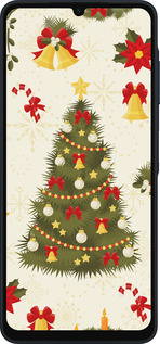 Силиконовый чехол Новогодняя елка для Samsung Galaxy A06 4G - 4198u-3776 изображение 