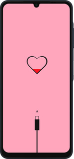Силиконовый чехол Подзарядка сердца1 для Samsung Galaxy A06 4G - 4275u-3776 изображение 