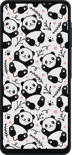 Силиконовый чехол Панды для Samsung Galaxy A06 4G - 4318u-3776 изображение 