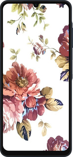 Силиконовый чехол Vintage flowers для Samsung Galaxy A06 4G - 4333u-3776 изображение 