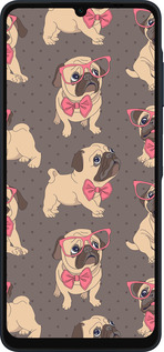 Силиконовый чехол мопсики 2 для Samsung Galaxy A06 4G - 4362u-3776 изображение 