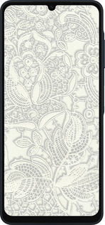 Силиконовый чехол Белое кружево для Samsung Galaxy A06 4G - 4383u-3776 изображение 