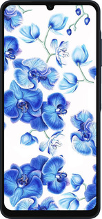 Силиконовый чехол Голубые орхидеи для Samsung Galaxy A06 4G - 4406u-3776 изображение 