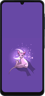 Силиконовый чехол Кот2 для Samsung Galaxy A06 4G - 4676u-3776 изображение 