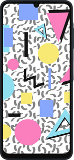 Силиконовый чехол Color shapes для Samsung Galaxy A06 4G - 4893u-3776 изображение 