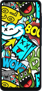 Силиконовый чехол Стикеры v4 для Samsung Galaxy A06 4G - 5508u-3776 изображение 