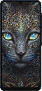 Силиконовый чехол Кошка для Samsung Galaxy A06 4G - 5548u-3776 изображение 