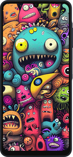 Силиконовый чехол Cмешные монстры для Samsung Galaxy A06 4G - 5549u-3776 изображение 