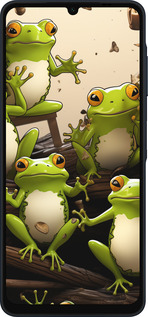 Силиконовый чехол Жабки для Samsung Galaxy A06 4G - 5656u-3776 изображение 