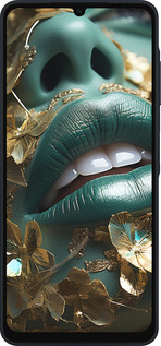 Силиконовый чехол Губы 2 для Samsung Galaxy A06 4G - 5667u-3776 изображение 