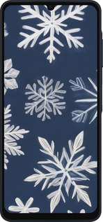 Силиконовый чехол Снежинки для Samsung Galaxy A06 4G - 5821u-3776 изображение 