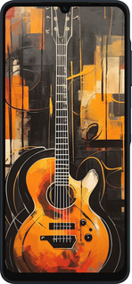 Силиконовый чехол Чехол для телефона Оранжевая Гитара для Samsung Galaxy A06 4G - 5934u-3776 изображение 
