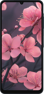 Силиконовый чехол Пурпурная сакура для Samsung Galaxy A06 4G - 6075u-3776 изображение 