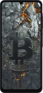 Силіконовий чехол Розпечений біткойн для Samsung Galaxy A06 4G - 6091u-3776 изображение 