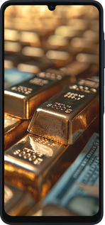 Силіконовий чехол Сяйво золота для Samsung Galaxy A06 4G - 6104u-3776 изображение 