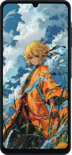 Силиконовый чехол Zenitsu Agatsuma для Samsung Galaxy A06 4G - 6117u-3776 изображение 