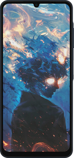 Силиконовый чехол Сатору Годжо для Samsung Galaxy A06 4G - 6129u-3776 изображение 