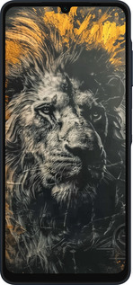 Силиконовый чехол Лев в золотых красках для Samsung Galaxy A06 4G - 6155u-3776 изображение 