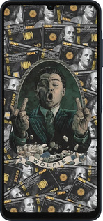 Силиконовый чехол Волк с валл стрит для Samsung Galaxy A06 4G - 6287u-3776 изображение 