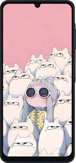 Силиконовый чехол Малышка с котами для Samsung Galaxy A06 4G - 6295u-3776 изображение 