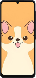 Силиконовый чехол Милый пес для Samsung Galaxy A06 4G - 6296u-3776 изображение 