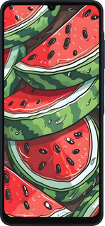 Силиконовый чехол Арбуз для Samsung Galaxy A06 4G - 6315u-3776 изображение 