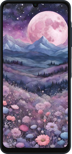 Силиконовый чехол Ночь луна арт для Samsung Galaxy A06 4G - 6319u-3776 изображение 