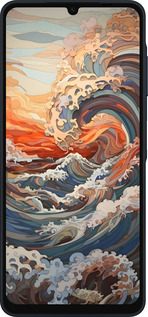 Силиконовый чехол Арт волны для Samsung Galaxy A06 4G - 6324u-3776 изображение 