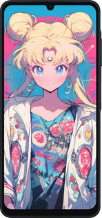 Силиконовый чехол Сейлор Мун 2 для Samsung Galaxy A06 4G - 6351u-3776 изображение 