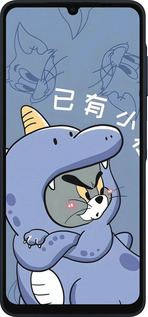 Силиконовый чехол Том и джерри 1 для Samsung Galaxy A06 4G - 6358u-3776 изображение 