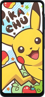 Силиконовый чехол Пикачу 2 для Samsung Galaxy A06 4G - 6391u-3776 изображение 