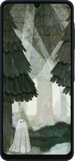 Силіконовий чехол Із зображенням соснового лісу та привида для Samsung Galaxy A06 4G - 6420u-3776 изображение 