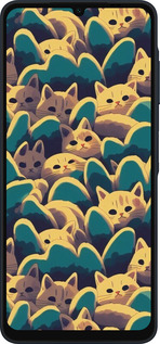 Силіконовий чехол Із зображенням котиків для Samsung Galaxy A06 4G - 6429u-3776 изображение 