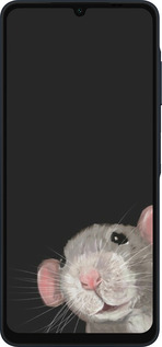 Силиконовый чехол The Peeking Rat для Samsung Galaxy A06 4G - 6442u-3776 изображение 