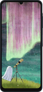 Силіконовий чехол Привид та зірки для Samsung Galaxy A06 4G - 6443u-3776 изображение 