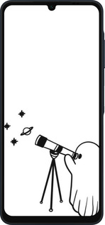 Силиконовый чехол Привидение астроном для Samsung Galaxy A06 4G - 6444u-3776 изображение 