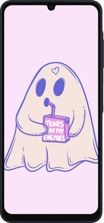 Силиконовый чехол Милый призрак для Samsung Galaxy A06 4G - 6507u-3776 изображение 
