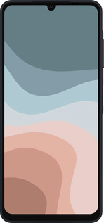 Силиконовый чехол С синими и розовыми волнами в стиле ретро для Samsung Galaxy A06 4G - 6532u-3776 изображение 