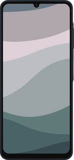 Силиконовый чехол С фиолетовым и бирюзовым ретро-стилем и волнами для Samsung Galaxy A06 4G - 6533u-3776 изображение 