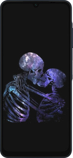 Силиконовый чехол С изображением скелета для Samsung Galaxy A06 4G - 6537u-3776 изображение 