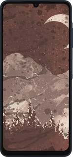 Силиконовый чехол С изображением лунного пейзажа в ночном лесу для Samsung Galaxy A06 4G - 6546u-3776 изображение 