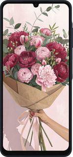 Силиконовый чехол Пионы 1 для Samsung Galaxy A06 4G - 6705u-3776 изображение 